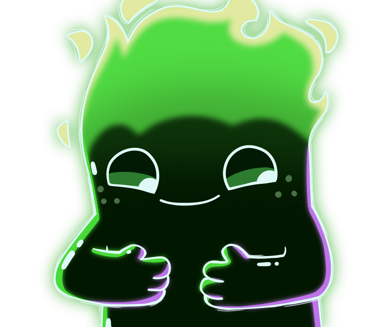 Pyro character (green)